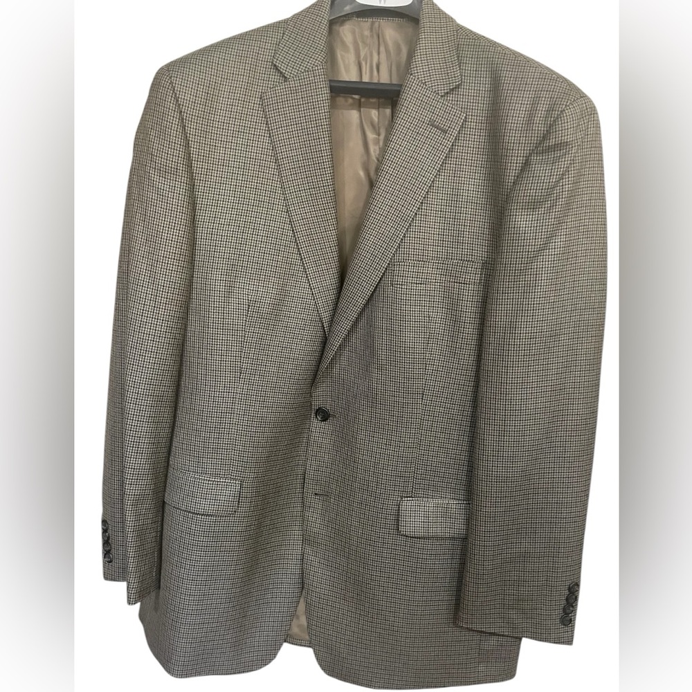 Ralph Lauren size 44L hounds tooth single breasted sport coat